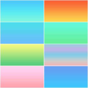 鱼缸背景贴纸蓝白渐变纯色蓝色装饰背景画白色造景贴画定制水族箱