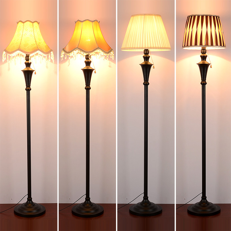 vertical European-style floor lamp Modern simplicity a living room bedroom Bedside Floor Lamps Fabric art Warm Study lampin the Decoration main material , Lamps , Floor lamp  category - from Buy2taobao.com to provide professional Taobao agent buy service