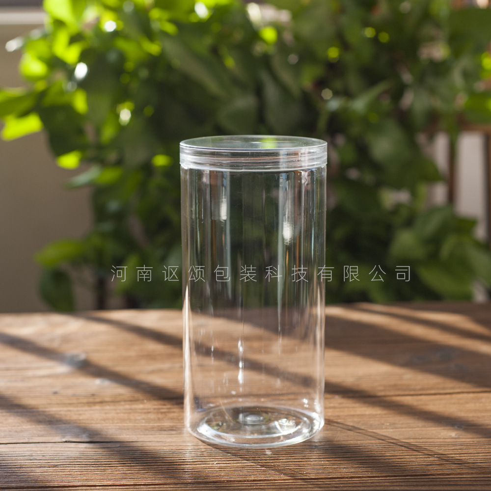 85200食品级坚果塑料瓶带盖加厚香菇瓶包装透明密封罐pet饼干罐