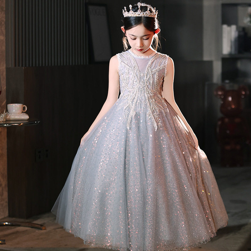 女童主持人演出公主裙礼服公主女