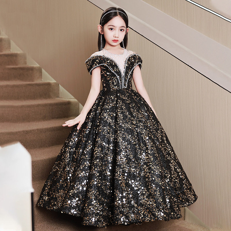 儿童礼服大摆公主裙女童走秀服