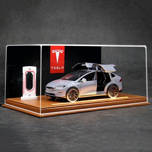 特斯拉Model X车模仿真合金SUV新能源汽车模型收藏摆件送男生礼物