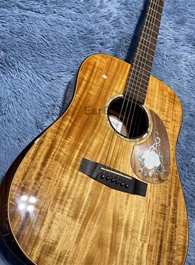 EarGuitar 41寸D桶全相思木高端面单吉他演出级进阶指弹弹唱吉他