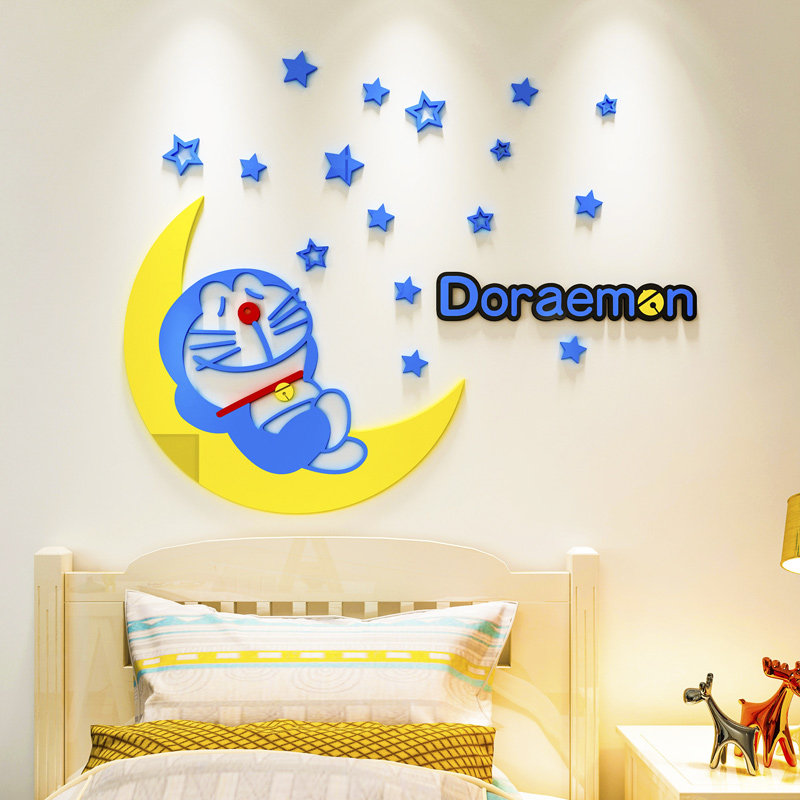 卡通男孩女孩儿童房幼儿园环创床头背景墙面装饰品立体墙纸自粘,家居饰品,软装墙贴,淘宝优惠券,粉丝福利购,淘宝优惠卷