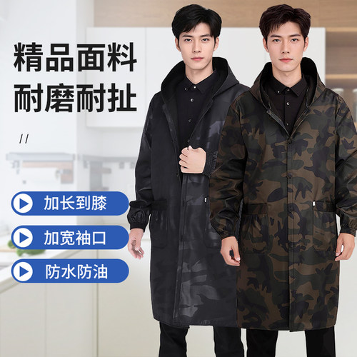 精品罩衣男耐磨工作服大褂外套冬