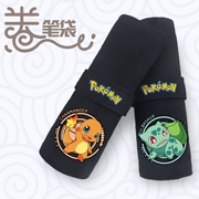 Pokemon reel Pen Bag Văn phòng phẩm Anime Ngoại vi Rồng lửa nhỏ Sinh viên Văn phòng phẩm Pokemon - Carton / Hoạt hình liên quan