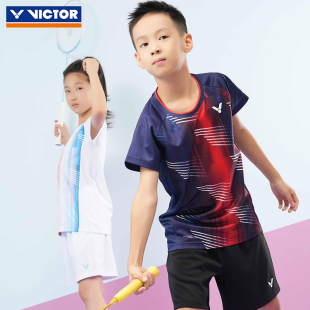 2026新VICTOR胜利威克多羽毛球服运动短袖儿童青少年T恤T-62001TD