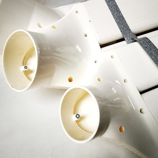 新风系统管道过梁器扁管家用PVC75/110/160/200免打孔排风ABS