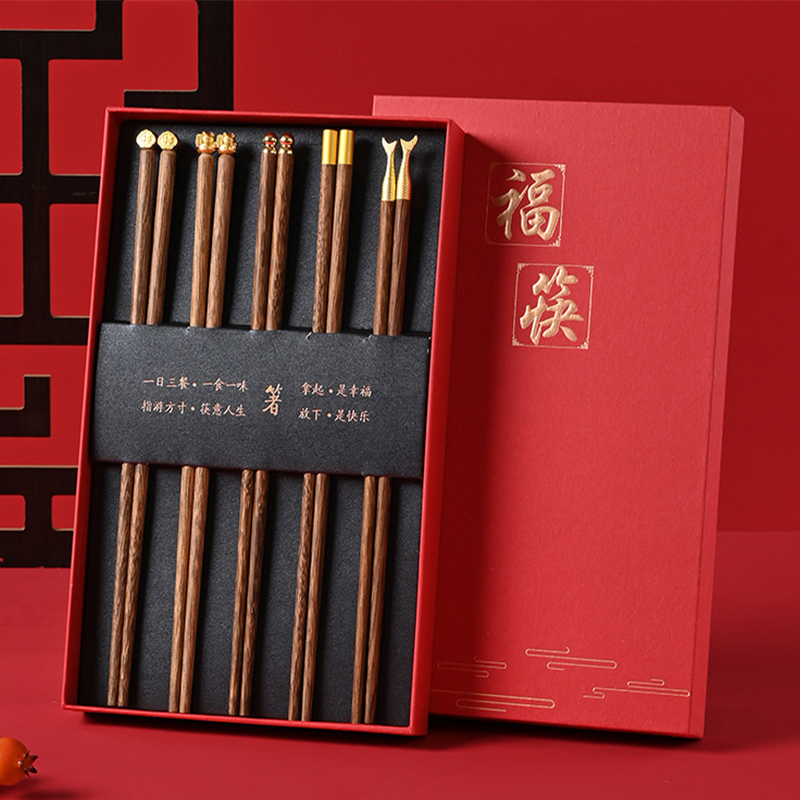 鸡翅木筷子防滑天然原木质