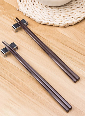 合金筷子高档日式家庭抗菌尖头快子高级简约风家用高端防滑耐高温