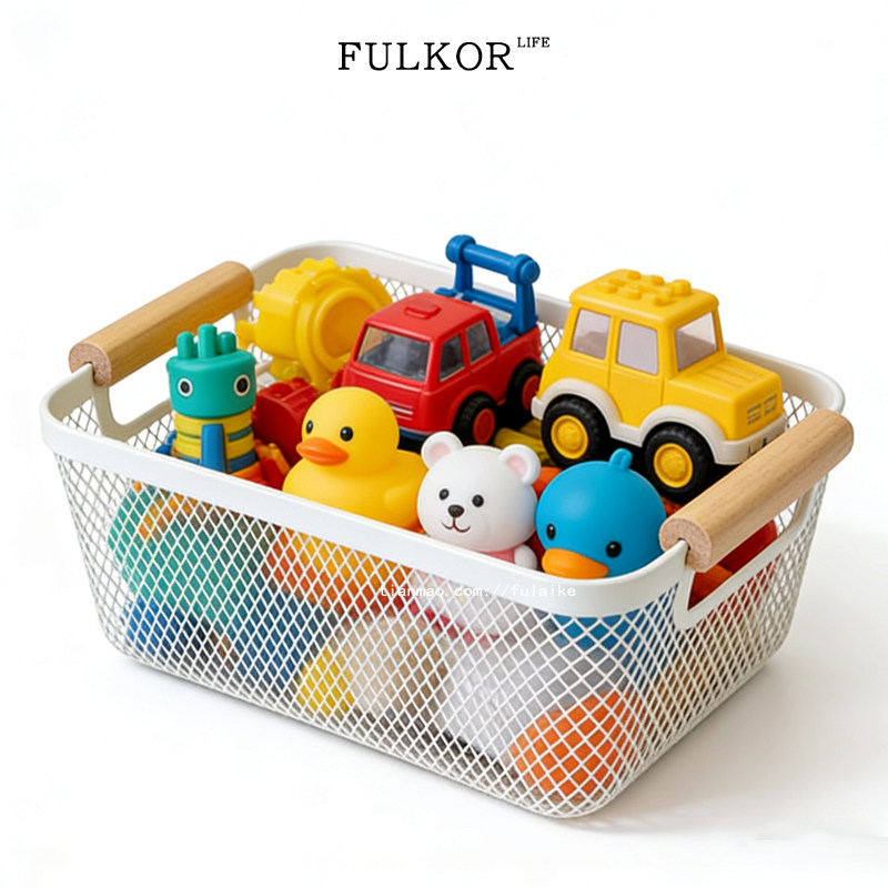 储物架家用儿童零食玩具收纳整理置物架客厅卧室长方形铁艺收纳筐,住宅家具,儿童储物架/收纳架,淘宝优惠券,粉丝福利购,淘宝优惠卷