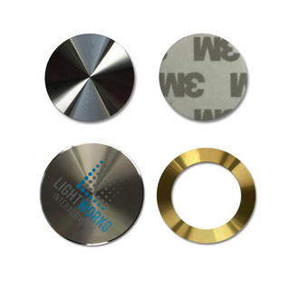 厂家加工定制CD纹标牌铝片阳极氧化CD纹铭牌按键量大免费打样