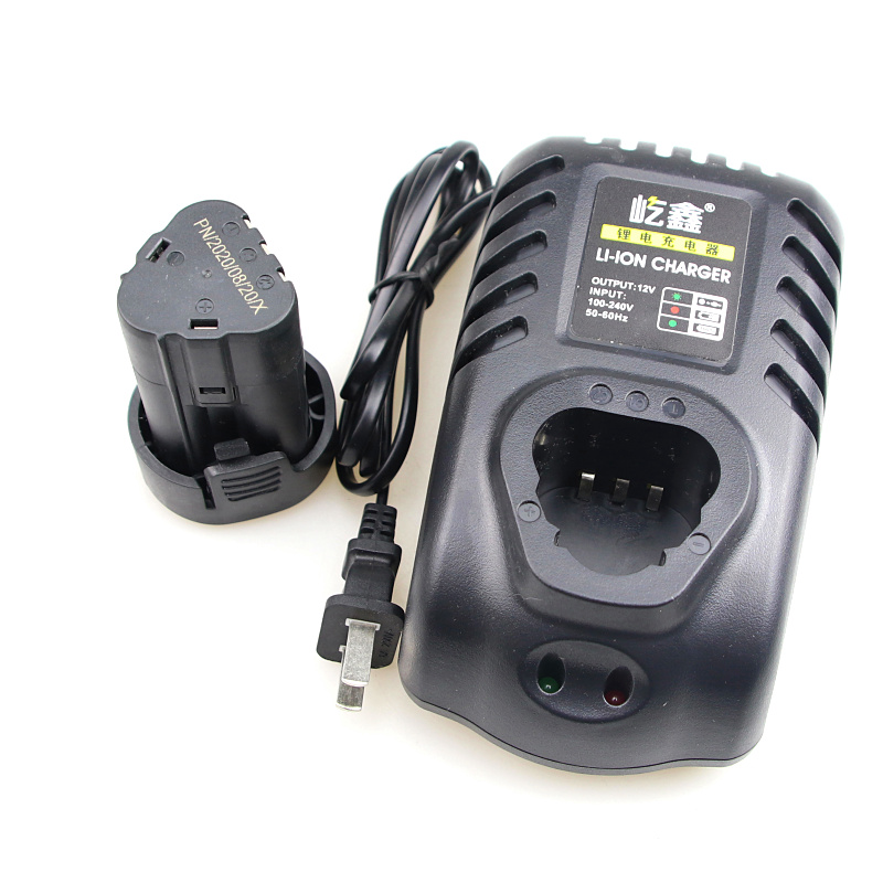 适配DCA东成12V电起子充电锂电钻电动螺丝刀胶枪锂电池座充充电器