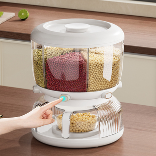 米桶旋转五谷杂粮装大米收纳盒家用防虫防潮密封放储米箱2025新款