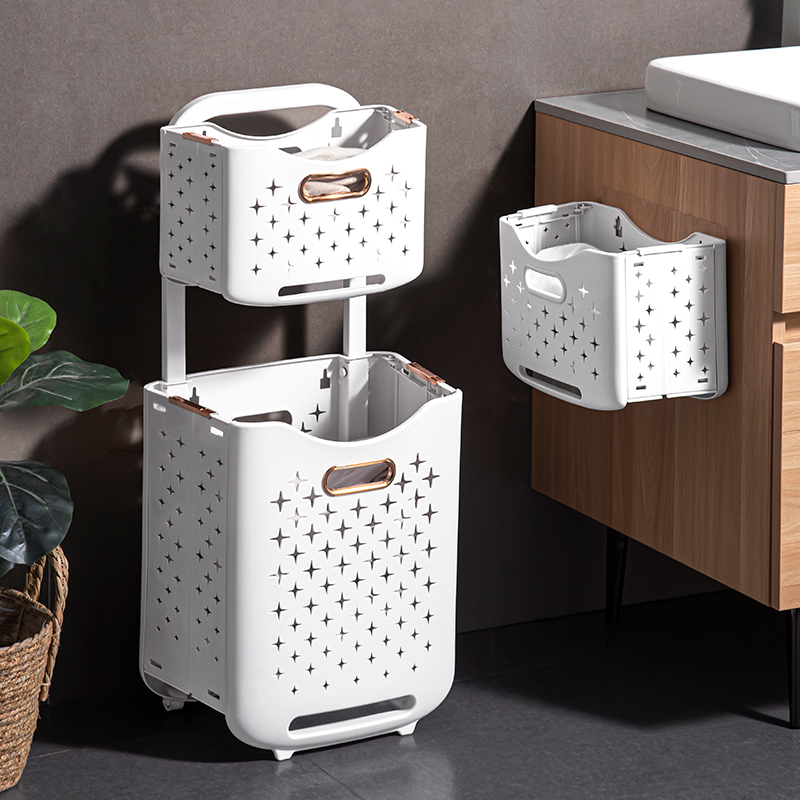 手提脏衣篓放脏衣服收纳筐桶洗衣篮家用壁挂可折叠洗澡化妆室浴室