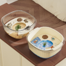 乌龟缸家用晒台爬台亚克力生态混合养鱼缸小型草龟巴西龟豪华别墅