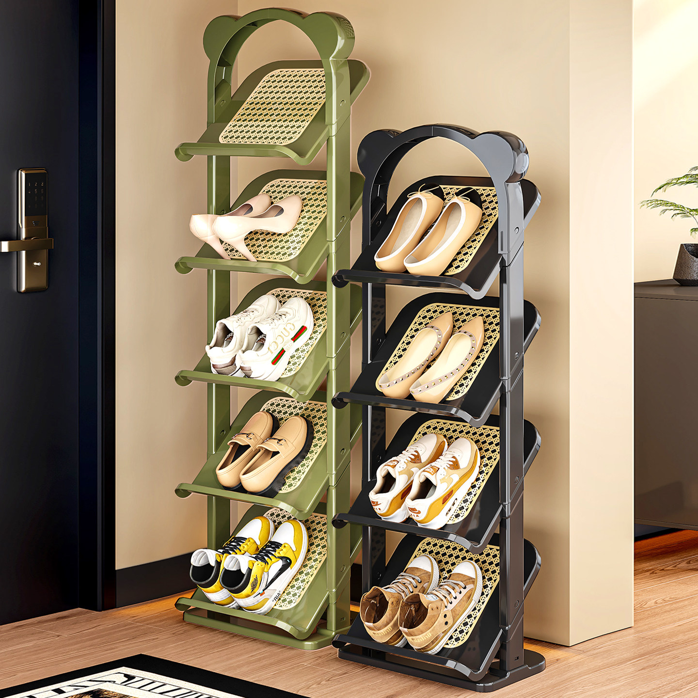 鞋架多层家用门口中古鞋柜租房宿舍入户门玄关室内好看鞋子收纳架,住宅家具,鞋架,淘宝优惠券,粉丝福利购,淘宝优惠卷