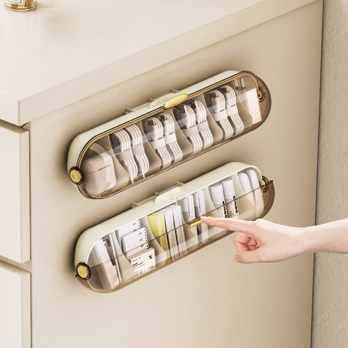 数据线收纳盒充电器整理神器壁挂