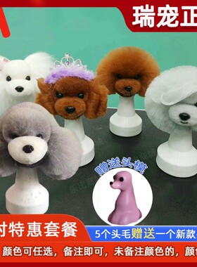 瑞宠假毛泰迪萌系日系头部模型泰迪头毛比熊头模型头部骨骼宠物