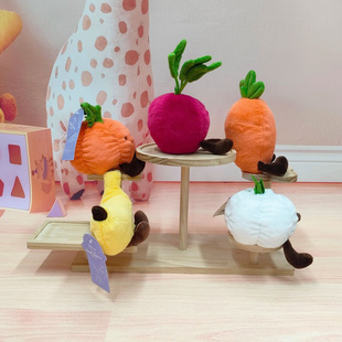 象皮兔生态果蔬毛绒玩具仿真水果公仔创意南瓜蔬菜玩偶儿童玩具