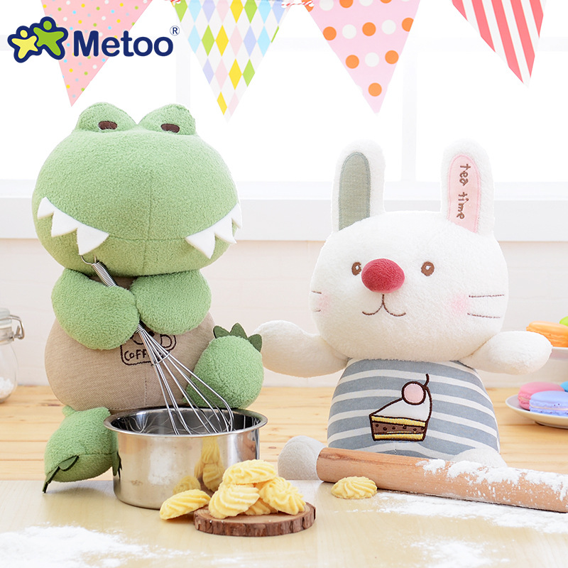 metoo青蛙河马布娃娃玩偶