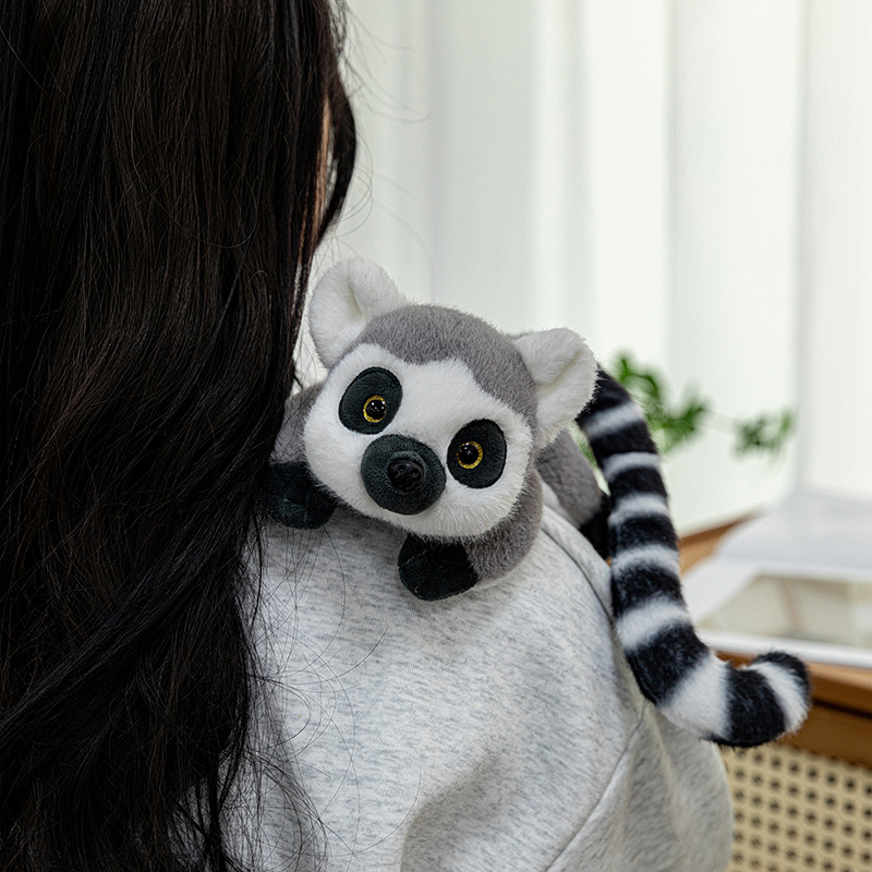 跨境新款可爱狐猴毛绒玩具批发