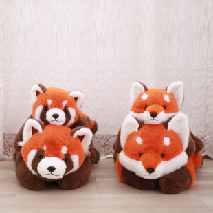 趴趴可爱玩偶小浣熊小狐狸慵懒抱着睡小狐狸公仔娃娃生日礼物