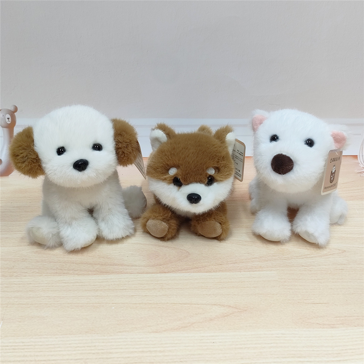 萌宠系列玩偶秋田犬陪伴娃娃儿童