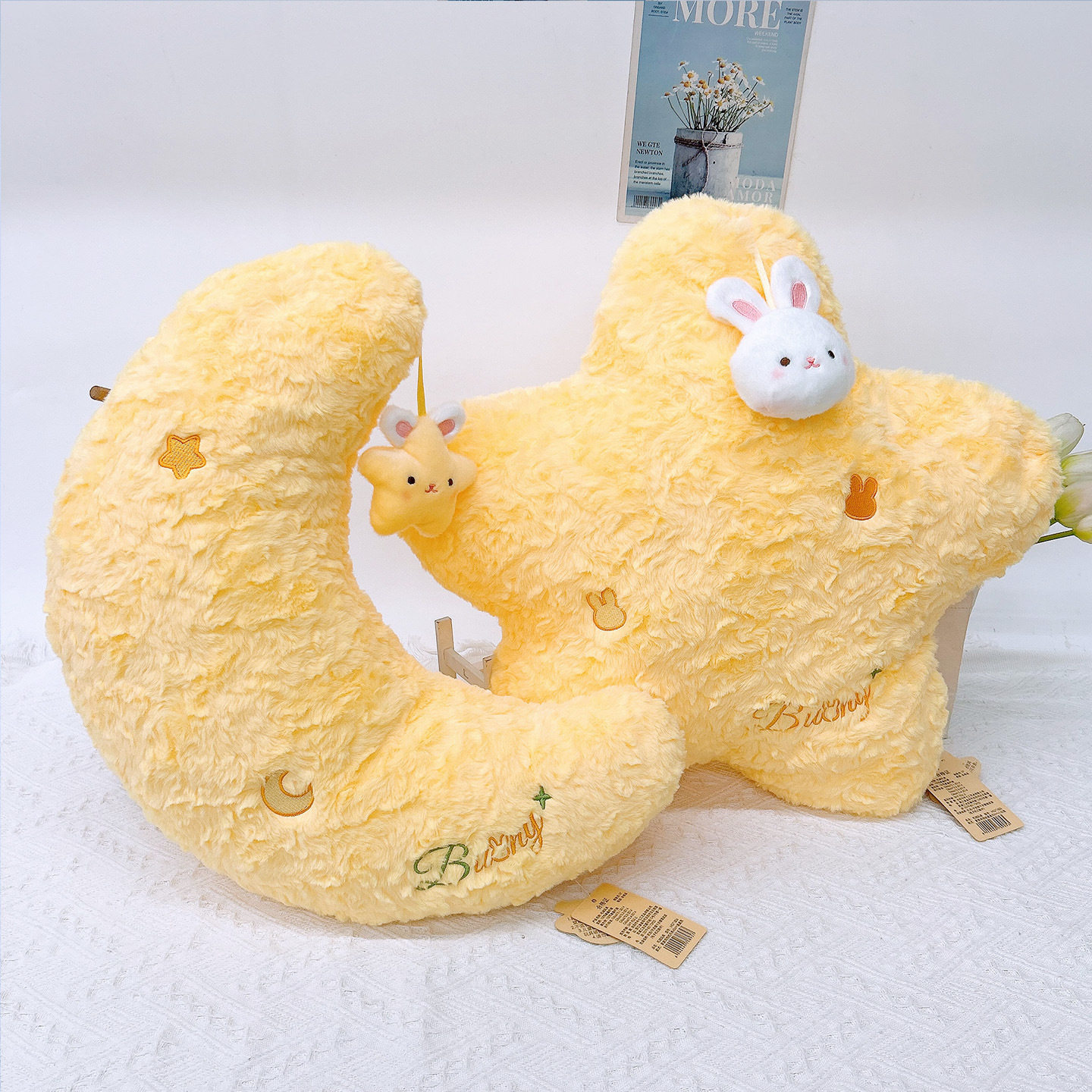 星月兔鼻涕熊抱枕4666