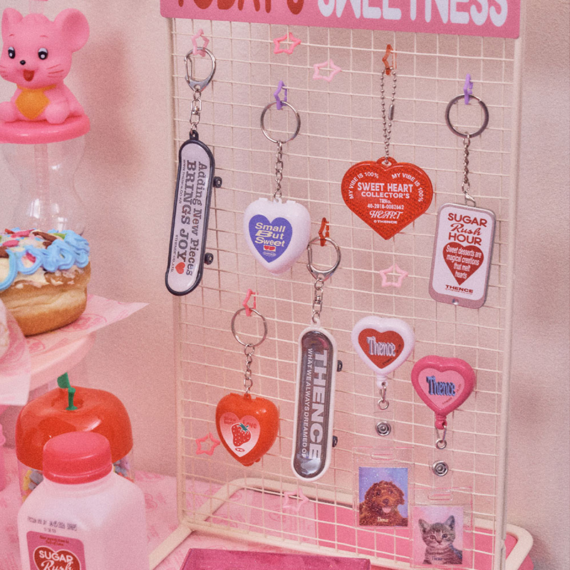 钥匙扣追星爱心小挂件包包配饰