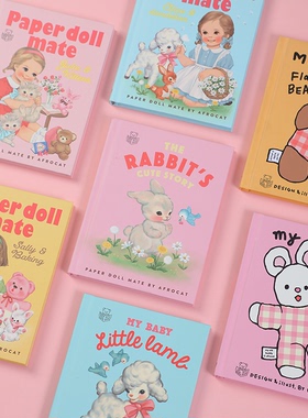 Afrocat韩国代购 可爱女孩硬面随身记事本笔记本横线学生手帐本