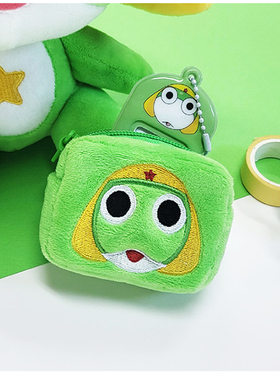 韩国keroro军曹零钱卡包蓝牙耳机收纳包化妆杂物迷你收纳袋多功能