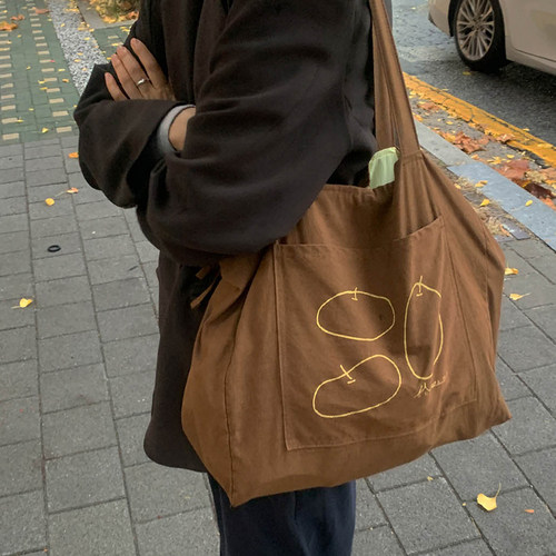 单肩包休闲通勤环保手提拎袋