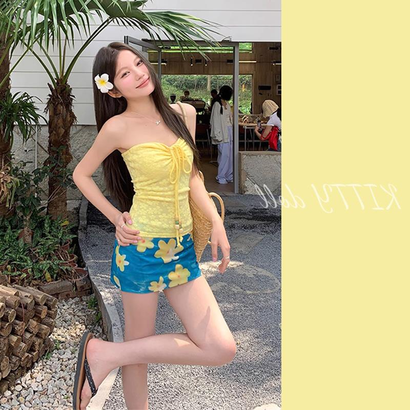 比基尼泳衣女分体绝美沙滩高级性感2025新爆款小胸聚拢海边度假风