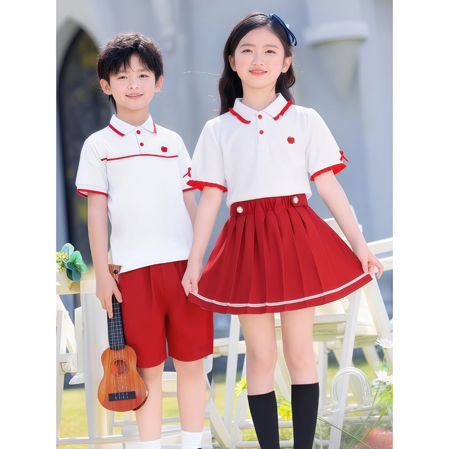 儿童校服小学生班服男女童英伦风制服幼儿园园服套装大合唱演出服