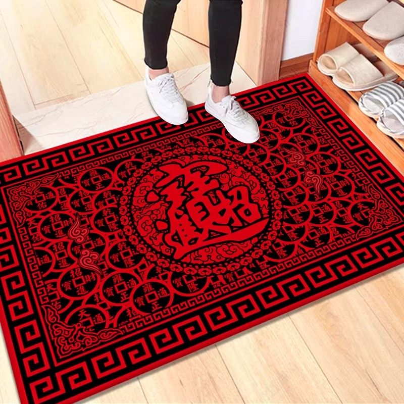 2026马年新年地垫入户门垫进门门口入门耐脏防滑家用招财地毯,居家布艺,入户地垫,淘宝优惠券,粉丝福利购,淘宝优惠卷