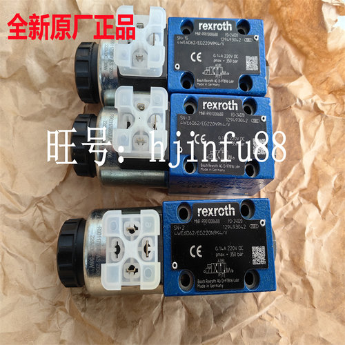 4WE6EA62/EG24N9K4力士乐换向阀原厂正品4WE6Y62/EG24N9K4电磁阀