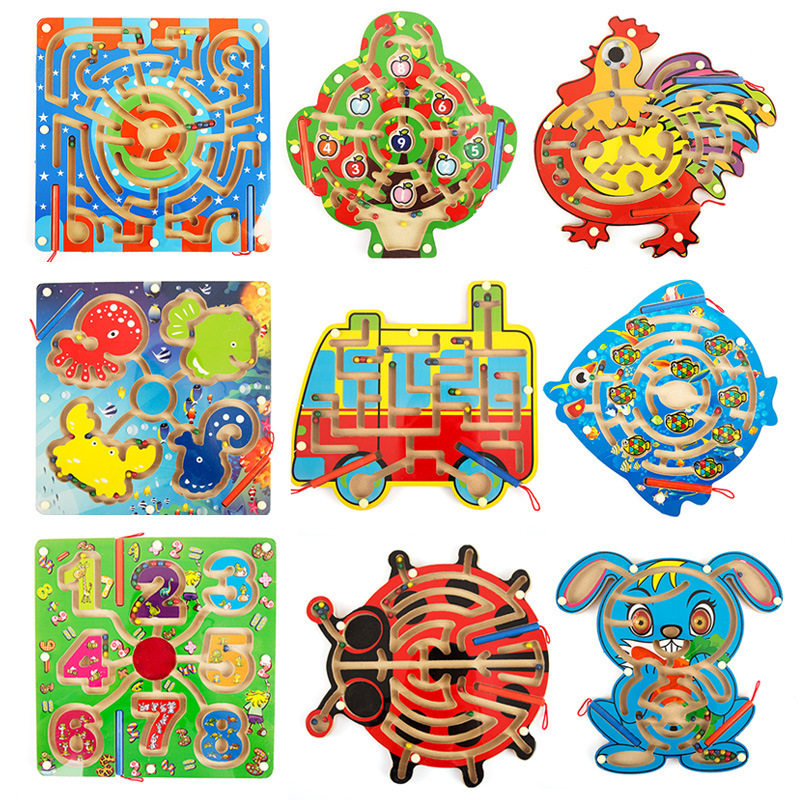 wooden  magnetic The pen Maze Annulus Apple cock butterfly A variety of Maze 01 Educational toys 0.72in the Toy/Childs/Puzzle/Building block/Model , Unlock/Maze/Cube/Intelligence toys , Maze  category - from Buy2taobao.com to provide professional Taobao agent buy service
