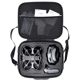 MAXCAM/麦思卡姆适用于大疆DJI Avata 2 畅飞套装收纳包单肩背包便携配件箱硬壳防溅水抗摔防压旅行包