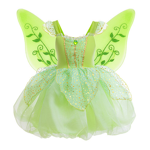 万圣节绿色小精灵连衣花苞裙