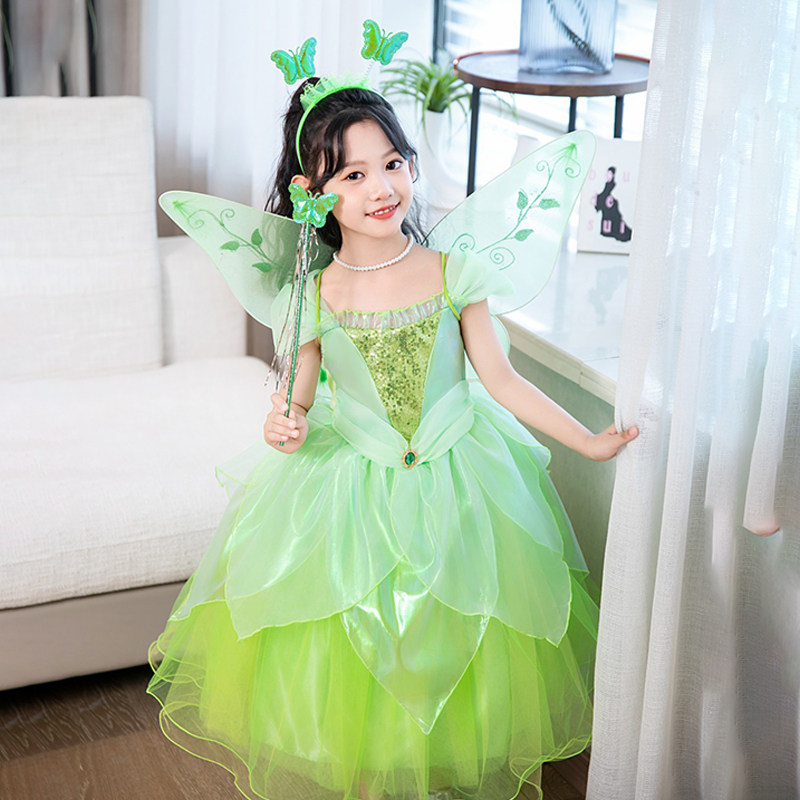 新款儿童卡通cos奇妙仙子仙女裙