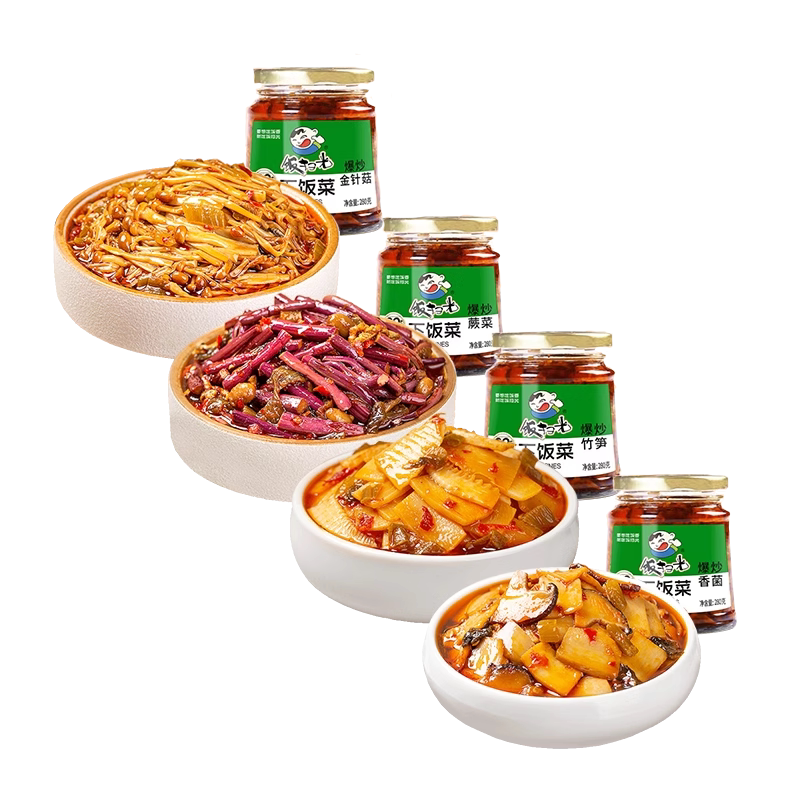 饭扫光爆炒金针菇280g下饭菜酱菜