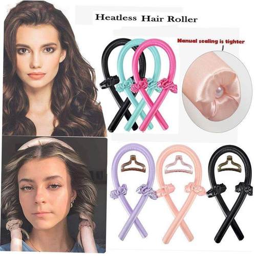 Heatless Hair Curlers Curling Iron Headband Lazy Curler Silk