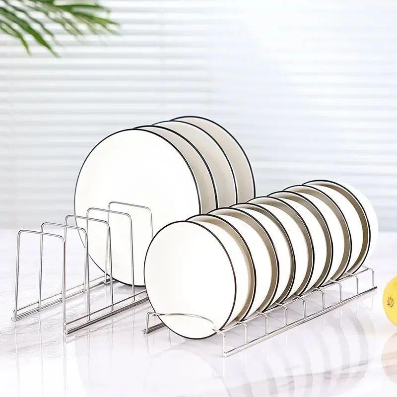 Kitchen Bowl Dish Organizer Stainless Steel Dish Holder Home