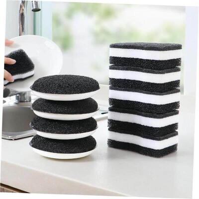 Double-sided dishwashing sponge household kitchen strong
