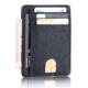 Purs Leather RFID Slim Blocking Credit Holder Wallet Card