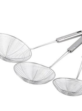 Oval Skimmer Stainless Steel Filter Mesh Oil Pot Food Filter