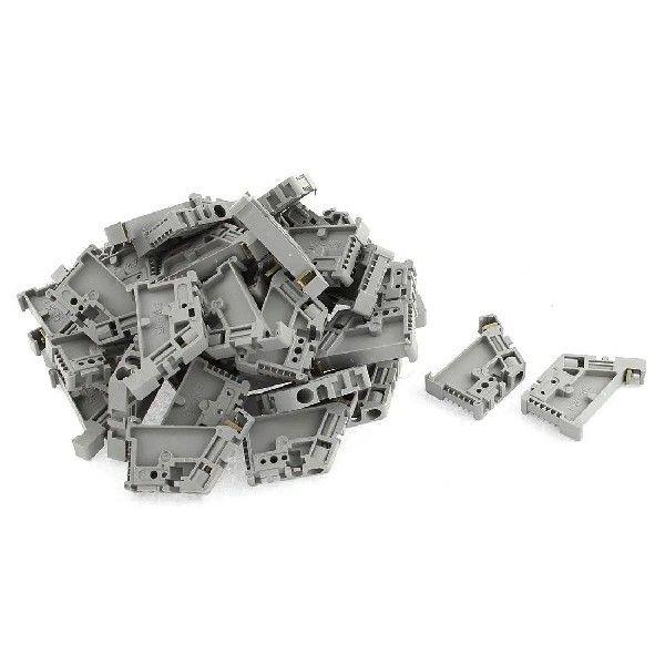 50Pcs 35mm DIN Rail Terminal B End Stopper Mounting