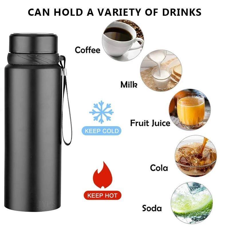 1L Thermal Water Bottle Keep Cold and Hot Water Bottle for W
