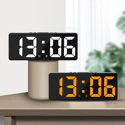 LED Digital Electronic Clock Backlight Large Number Alarm Cl
